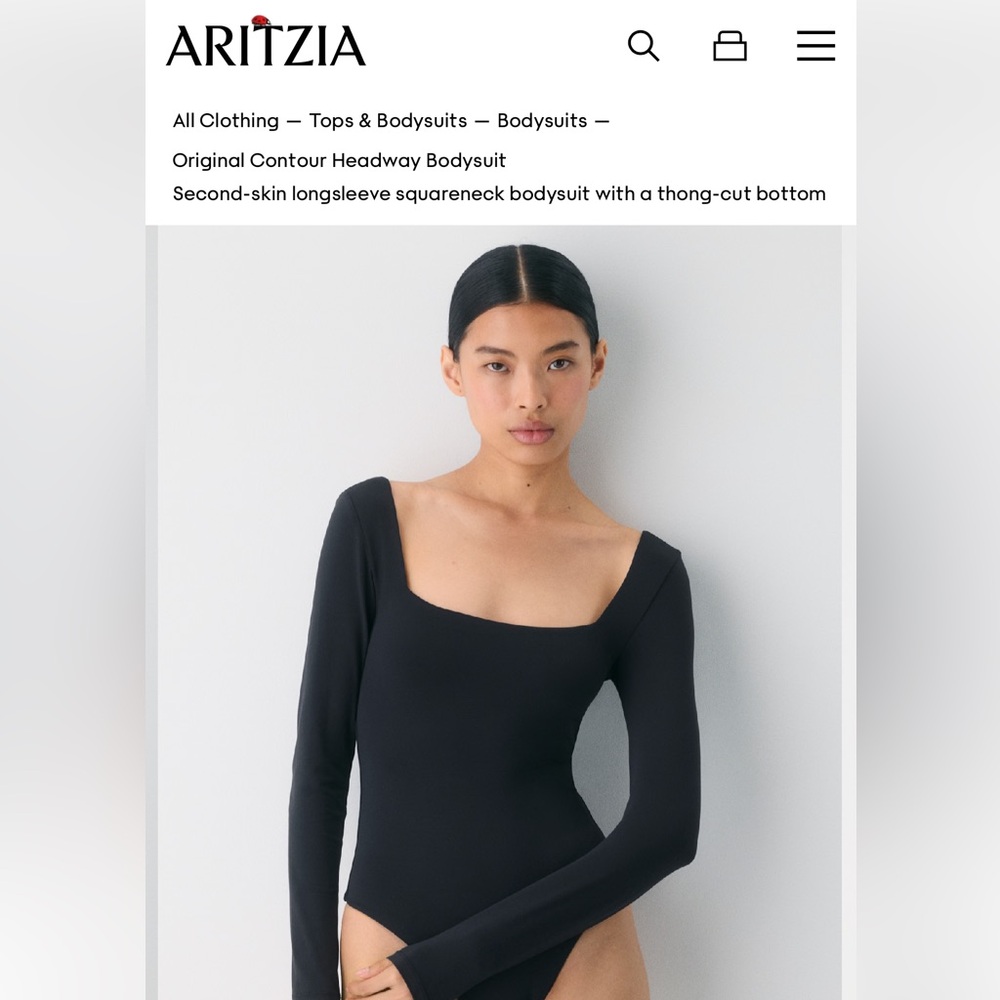 Aritizia Black Bodysuit